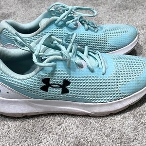 Under Armour light blue running shoes